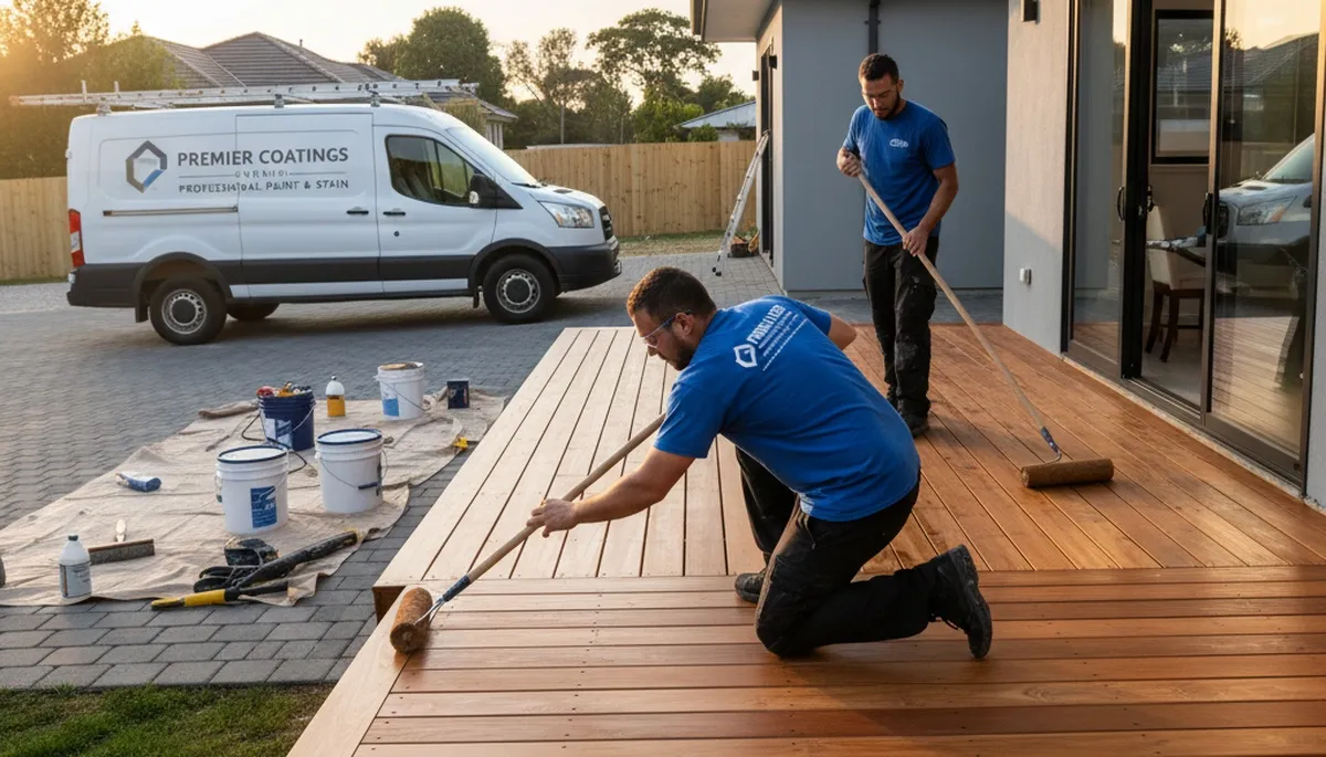 Professional deck staining and refinishing in Greenville, NC for durable outdoor wood protection
