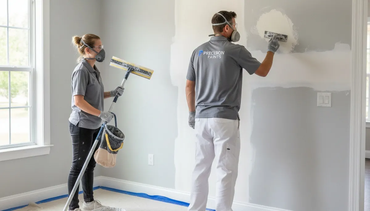 Professional drywall repair in Greenville NC restoring smooth, crack-free walls for homes and offices