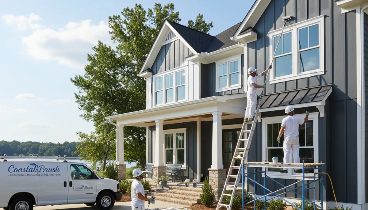 Professional house painting service in Greenville, NC by paintinggreenvillenc.com