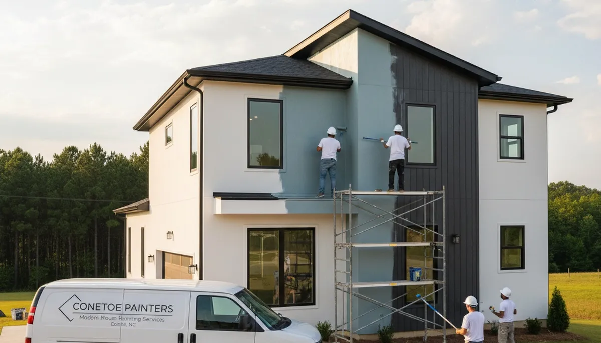 Professional house painting service in Greenville, NC for exterior and interior homes