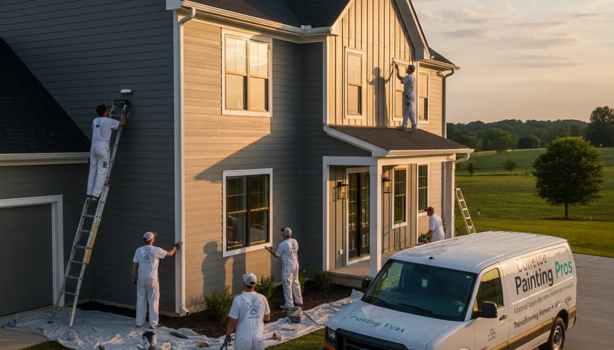 Professional house painting service in Greenville, NC for residential exterior and interior projects