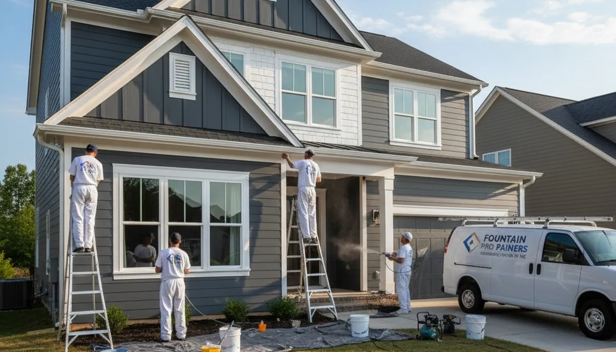House painting service in Greenville, NC for residential interior and exterior painting projects