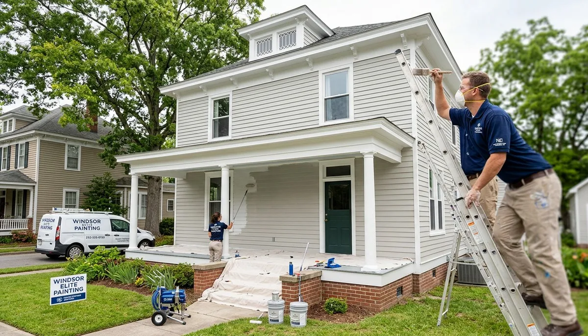 Professional house painters in Greenville NC providing expert exterior home painting services