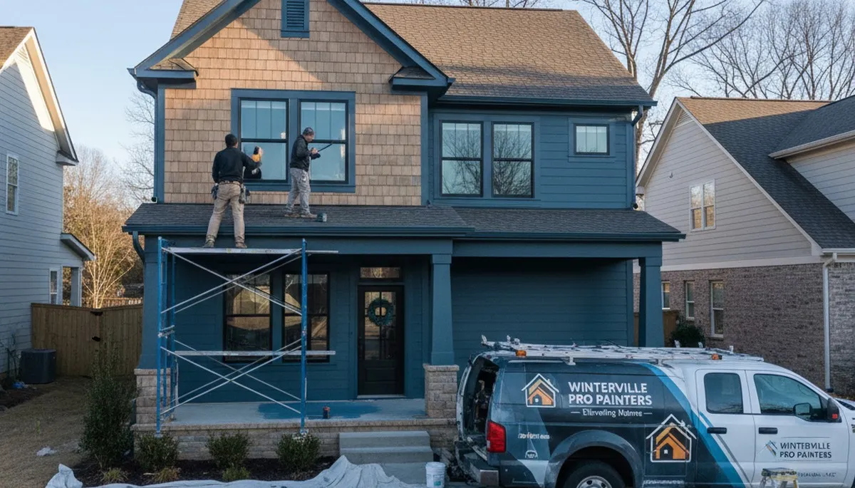 Professional house painting service in Greenville NC by local residential painting experts