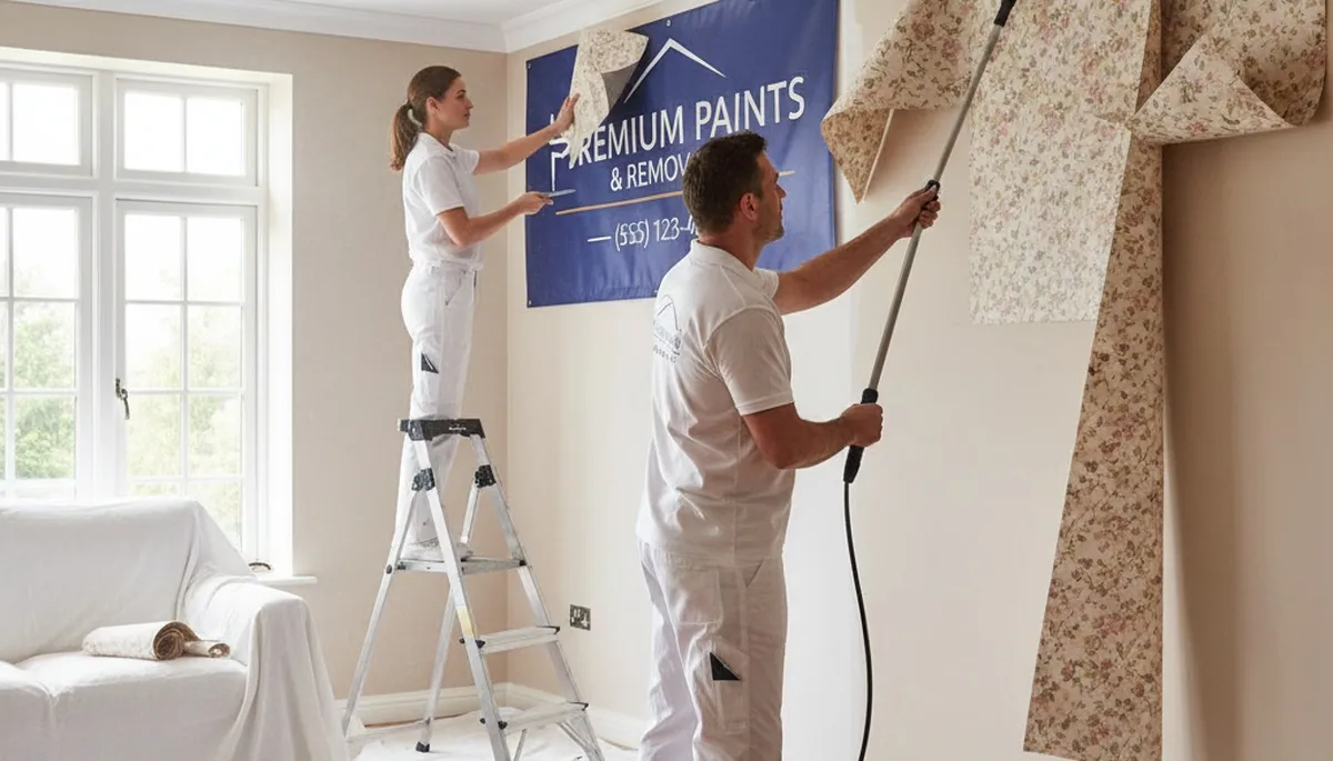 Professional wallpaper removal service in Greenville NC preparing walls for painting